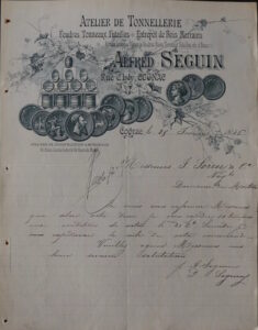 Alfred Seguin, Cooper; letter to Sorin