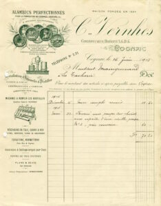 Vernhes, alambic manufacturer, working for Mainguenaud