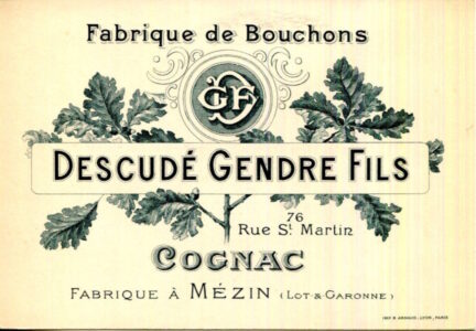 Descudé Gendre Fils, cork factory