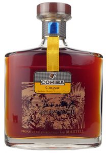 Martell is printed less bright and with an metalic sticker on the neck.