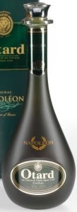Cognac is printed under Otard and with a lions head above Otard; 70cl; green glass and label