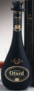 Almost black glass; label much darker; more text on neck capsule