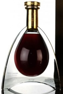 With 750ml stated below on the right foot (bottle stands with the front backwards)