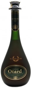 Long capsule around the neck; below Otard is text: au chateau de Cognac depuis 1795'; 70cl; text is more vague and back side is different