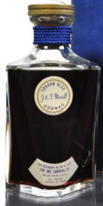 Cordon Bleu, two stickers; 80° proof stated; in a blue box with two swallows on it (ca. 1969); Jos. Garneau import