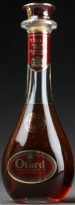 33,33cl 40%vol stated; cognac printed below Otard