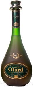 70cle, Extra Fine Cognac; long capsule around the neck; below Otard is text: au chateau de Cognac depuis 1795'.