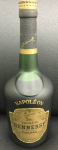 Napoléon on the shoulder (with accent). Napoleon stated on the main label. Without Produce of France stated (Shoulder emblem has probably fallen off.)