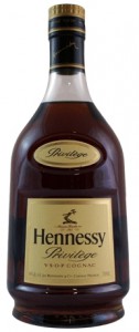 VSOP Cognac on one line, 750ml stated