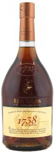 text: "This unique Fine Champagne Cognac is a special blend made to celebrate the reward of excellence bestowed on Rémy Martin by King Louis XV of France, in 1738"; 750ml