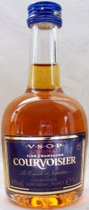 Fine Champagne written below VSOP cognac; 5cl stated; with appellation controlee stated on top of the label; with a cotisation mark