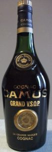 Black label; 'Cognac' is written above 'Camus'; Royal Choice Cognac on shoulder blob; on the capsule: 'Camus Cognac'
