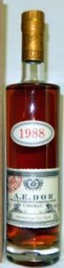 1988 petite champagne, with a red stamp on the label