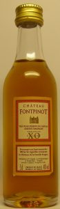 5cl Chateau MFontpinot; red frame; picture of chateau in main part of the label