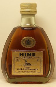 4.3cl stated; Hine in black letters
