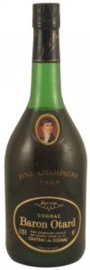 0.70l stated and 40°; 'fine champagne vieillie par Otard'; frosted glass
