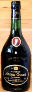Different emblem on main label; 'fine champagne'; 70cl stated on the right side