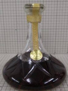 750ml, stated on back-side of neck (click to see detail back-side, very vague)