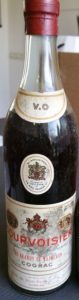 VO, by appointment purveyors of cognac brandy to the late King George VI; Oud, Duttch import
