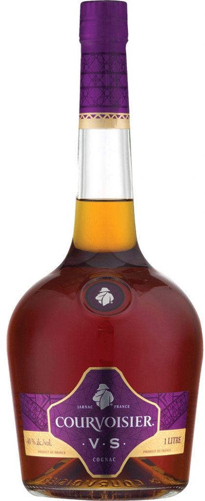 Courvoisier bottle library on the cognac-ton website.