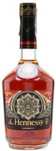 Shepard Fairey, regular (gold lettering; 2014) with alcohol percentage and content 70cl stated; with a paper duty seal on top