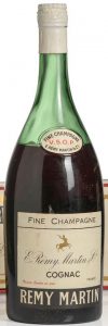 1.5L, stated on the box (click to see box); 'Fine Champagne' is used instead of 'Fine Champagne cognac'