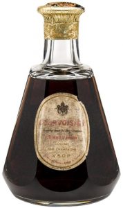 Fine Champagne VSOP; Fine Champagne in roman (upright) letters; with 'marca registrada' printed on the lower edge of the label (Mexican import)