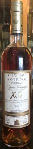 Fontpinot, XO, Tres Vieille Reserve du Chateau and below it an appellation controlee line; different cap; 750ml
