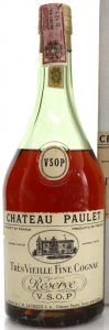 Reserve VSOP, très vieille fine cognac'; oval shoulder label; with a paper duty seal on top