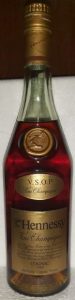 Two lines below underneath cognac; content and ABV not stated; on the back: 40° GL and 0.70L stated and text in French
