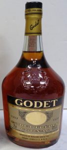 clear glass and 'Godet Frères'printed much wider, 70cl Italian import