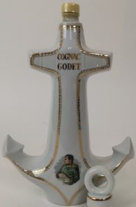 50cl white anchor with Napoleon in polychrome; porcelaine de Limoges