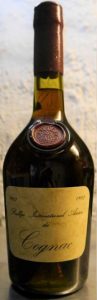 Bottle for winner of 1983 Ralley International Aerien de Cognac