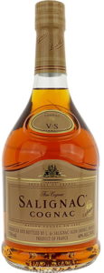 750ML, cognac stated below Salignac; rather brown coloured label, two lines of text on lower part