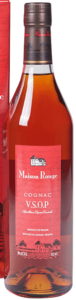 750ml VSOP, Maison Rouge; with additional text line: bottled in Cognac - France