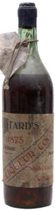 1875 Liqueur cognac imported by Shaw & Cockell, Wakefield (1940s)