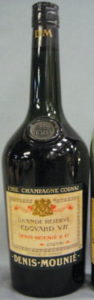 1.5L Edward VII, different shape of bottle and 'fine champagne cognac' stated; DM on the capsule, without ABV indicated