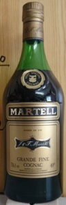 Very special grande fine cognac; no text attached at the lower end of the label (1970?,1980s?) 