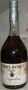 1970s, cognac and Napoleon in italic font; Dutch import