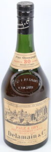 Delamain 30, UK import (estim. 1950s); fine champagne; without filigrane