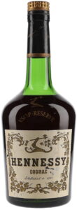 Said to be 70cl at auction, but nowhere stated, also not on the box. Below cognac is printed: 'Established in 1765' (1970s)