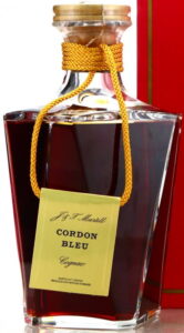 Cordon Bleu, golden ribbon; without the content stated on the card; bottom line: produced and bottled in France