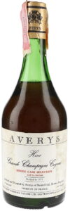 Averys limited cask selection, 4/5 quart 80°Propf (1978)