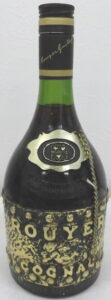 Below: Rouyer Guillet; damoisel; fine champagne vsop on the shoulder; the back side has importer info on the shoulder: T.T.W.M.R. - R.O.C.