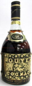 Below: Rouyer Guillet; damoisel; without fine champagne vsop on the shoulder; 700ml, Japanese import