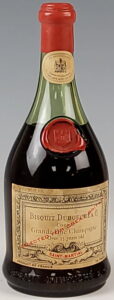Over 35 yo grande fine champagne; selected for Great Britain, waxed capsule