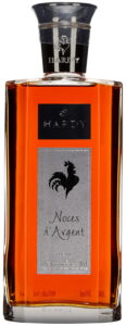 The rooster in black; 70cl stated on the front and 700ml on the back