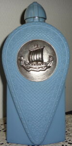 Viking with shield, 70cl, light blue