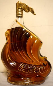With a golden flag; "very special and delicate"; 0.70 Japanese bottle (1980s)