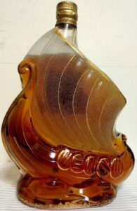 With gold stripes on the shields and Cognac Larsen in gold (before 1980, prob. 1960s)